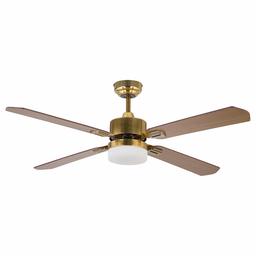 Amazon Brand – Rivet Remote-Controlled Ceiling Fan with Light, 52