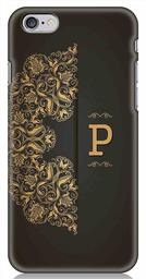 Amazon Brand - Solimo Designer Black Pattern Alphabet-P 3D Printed Hard Back Case Mobile Cover for Apple iPhone 6s