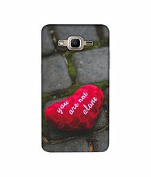 Amazon Brand - Solimo Designer You are Not Alone 3D Printed Hard Back Case Mobile Cover for Samsung Galaxy J2 Prime