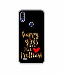 Amazon Brand - Solimo Designer Happy Girls are The Prettiest UV Printed Soft Back Case Mobile Cover for Gionee F10