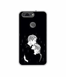 Amazon Brand - Solimo Designer Couples Standing in Rain UV Printed Soft Back Case Mobile Cover for InFocus Vision 3 Pro