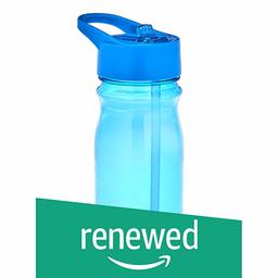 (Renewed) Amazon Brand - Solimo Water Bottle, 500 ml, Blue