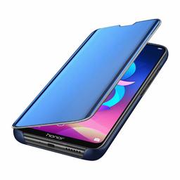 Amazon Brand - Solimo Protective Clear View flip Cover for Honor 8c (Blue)