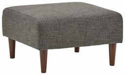 Rivet Ava Ottomane Mid-Century (Renewed) Small dunkelgrau