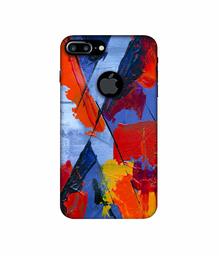 Amazon Brand - Solimo Designer X Multicolor Texture 3D Printed Hard Back Case Mobile Cover for Apple iPhone 7 Plus (Logo Cut)