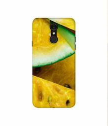 Amazon Brand - Solimo Designer Yellow Watermelon 3D Printed Hard Back Case Mobile Cover for LG Q7