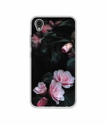 Amazon Brand - Solimo Designer Dark Flowers Photography UV Printed Soft Back Case Mobile Cover for Vivo Y90