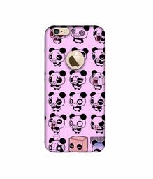 Amazon Brand - Solimo Designer Panda Experation 3D Printed Hard Back Case Mobile Cover for Apple iPhone 6 / 6S (Logo Cut)