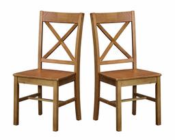 Amazon Brand – Ravenna Home Solid Pine Dining Chair with Cutout Back, 38