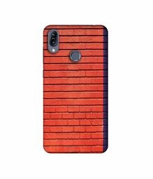 Amazon Brand - Solimo Designer Red and Purple Brick 3D Printed Hard Back Case Mobile Cover for Asus Zenfone Max (M2) ZB633KL