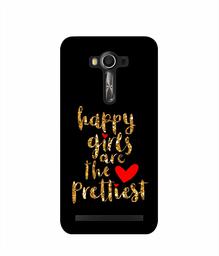 Amazon Brand - Solimo Designer Happy Girls are The Prettiest 3D Printed Hard Back Case Mobile Cover for Asus Zenfone 2 Laser ZE550 KL