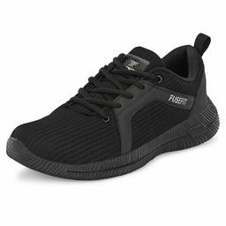 Fusefit Men's Xtream Black/Silver Running Shoes-10 UK (44 EU) (11 US) (FFR-495)