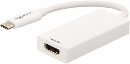 AmazonBasics USB 3.1 Type-C to HDMI Adapter Cable - White (Renewed)