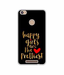 Amazon Brand - Solimo Designer Happy Girls are The Prettiest UV Printed Soft Back Case Mobile Cover for Comio P1 4G