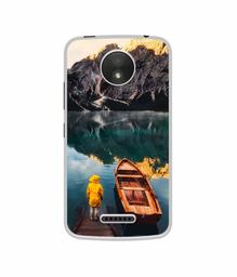 Amazon Brand - Solimo Designer Lake View UV Printed Soft Back Case Mobile Cover for Motorola Moto C Plus