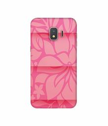 Amazon Brand - Solimo Designer Pink Flower Banch Print On Cloth 3D Printed Hard Back Case Mobile Cover for Samsung Galaxy J2 Core