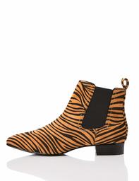 Amazon Brand - find. Simple Chelsea Boots, Brown Tiger), US 5