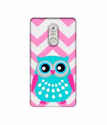 Amazon Brand - Solimo Designer Sky Blue Owl 3D Printed Hard Back Case Mobile Cover for Lenovo K6 Note