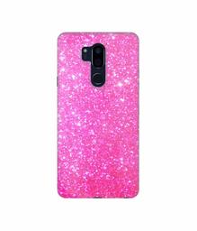 Amazon Brand - Solimo Designer Pink Sparkle 3D Printed Hard Back Case Mobile Cover for LG G7 ThinQ