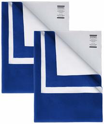 Amazon Brand - Solimo Baby Water Resistant Dry Sheet, Medium, 100cm x 70cm, Royal Blue, Set of 2