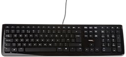 AmazonBasics Wired UK QWERTY Keyboard Black