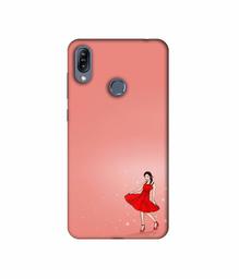 Amazon Brand - Solimo Designer Red Dress Lady 3D Printed Hard Back Case Mobile Cover for Asus Zenfone Max (M2) ZB633KL