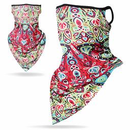 Face Mask Bandanas Neck Gaiter?Taloyone Ear Loops Face Balaclava Non Slip Light Cool Breathable for Sun Wind Dust Bandana Men Women Neck Gaiter Mask Protection Headwear Headband, Pattern 10