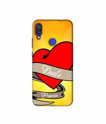 Amazon Brand - Solimo Designer Dad's Princess 3D Printed Hard Back Case Mobile Cover for Xiaomi Redmi Note 7S