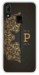 Amazon Brand - Solimo Designer Multicolor Black Pattern Alphabet-P Printed Soft Back Case Mobile Cover for Vivo Y95 / Vivo Y93 / Vivo Y91