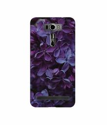 Amazon Brand - Solimo Designer Purple Flowers 3D Printed Hard Back Case Mobile Cover for Asus Zenfone 2 Laser ZE601KL