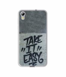 Amazon Brand - Solimo Designer Take It Easy UV Printed Soft Back Case Mobile Cover for Techno i3