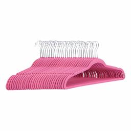 AmazonBasics Velvet Suit Hangers, Pink (30-Pack)