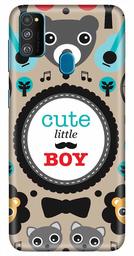 Amazon Brand - Solimo Designer Cute Little Boy Pattern 3D Printed Hard Back Case Mobile Cover for Samsung Galaxy M21 / M30s