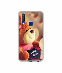 Amazon Brand - Solimo Designer Teddy Bear UV Printed Soft Back Case Mobile Cover for Vivo Y15