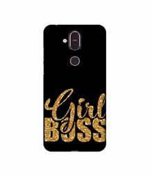 Amazon Brand - Solimo Designer Sparkle Girl Boss 3D Printed Hard Back Case Mobile Cover for Nokia 8.1