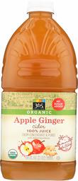 365 Everyday Value, Organic Apple Ginger Cider, 64 fl oz