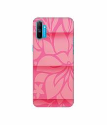 Amazon Brand - Solimo Designer Pink Flower Banch Print On Cloth 3D Printed Hard Back Case Mobile Cover for Realme C3