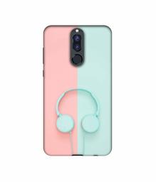 Amazon Brand - Solimo Designer Head Phone UV Printed Soft Back Case Mobile Cover for Huawei Honor 9i