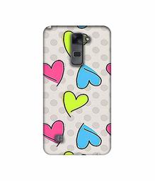 Amazon Brand - Solimo Designer Multicolor Heart 3D Printed Hard Back Case Mobile Cover for LG Stylus 2