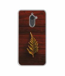 Amazon Brand - Solimo Designer Leaf on Wood UV Printed Soft Back Case Mobile Cover for Coolpad Note 5 Lite