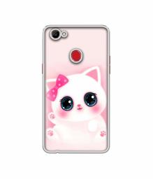 Amazon Brand - Solimo Designer Babby Kitty UV Printed Soft Back Case Mobile Cover for Oppo F7