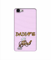 Amazon Brand - Solimo Designer Daddy's Girl in Glitter Pattern 3D Printed Hard Back Case Mobile Cover for Vivo Y27L