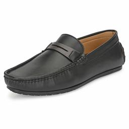 Centrino Men's 3966 Black Loafers- 9 UK (43 EU) (10 US) (3966-1)