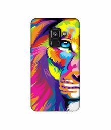 Amazon Brand - Solimo Designer Funny Cat Pattern Print UV Printed Soft Back Case Mobile Cover for Samsung Galaxy A8 Plus