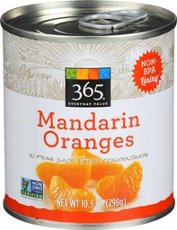 365 Everyday Value, Mandarin Oranges in Pear Juice from Concentrate, 10.5 oz