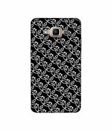 Amazon Brand - Solimo Designer White Pattern 3D Printed Hard Back Case Mobile Cover for Samsung Galaxy J2 Prime