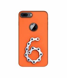 Amazon Brand - Solimo Designer Number Six 3D Printed Hard Back Case Mobile Cover for Apple iPhone 8 Plus (with Logo Cut)