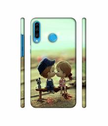 Amazon Brand - Solimo Designer Love Couples Pattern 3D Printed Hard Back Case Mobile Cover for Huawei P30 Lite