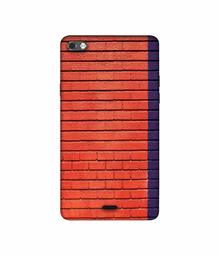 Amazon Brand - Solimo Designer Red and Purple Brick 3D Printed Hard Back Case Mobile Cover for Micromax Canvas Sliver 5 Q450