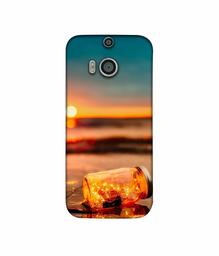 Amazon Brand - Solimo Designer Jar at Sea Serface 3D Printed Hard Back Case Mobile Cover for HTC One M8